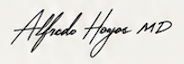 Assinatura do Dr. Alfredo Hoyos
